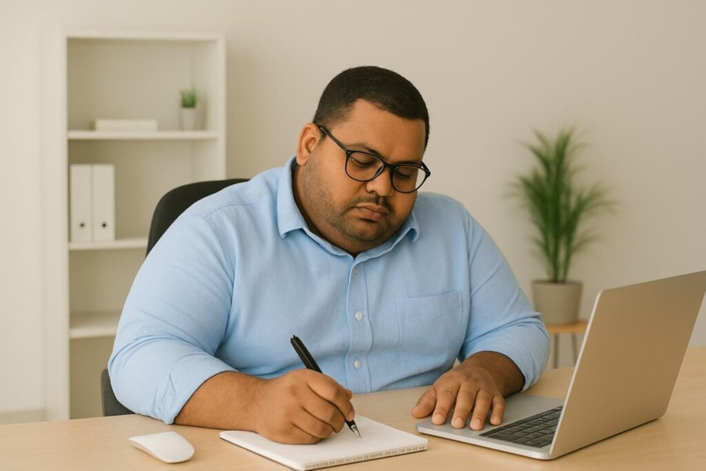 How to lose weight for people with desk job India