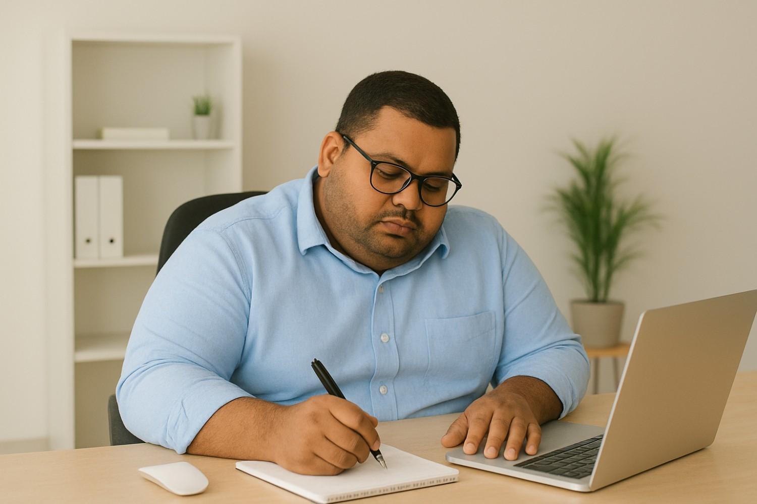 How to lose weight for people with desk job India